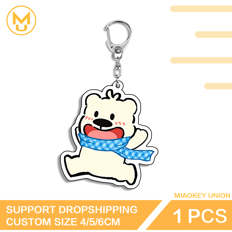 Resin Art Keychain Design - Gantungan Kunci Akrilik Dua Sisi Desain