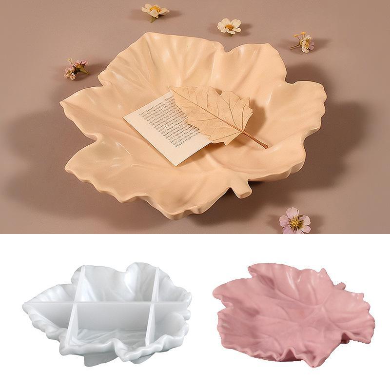 Resin Art Coasters - Cetakan Resin Silikon Bentuk Daun 3D,