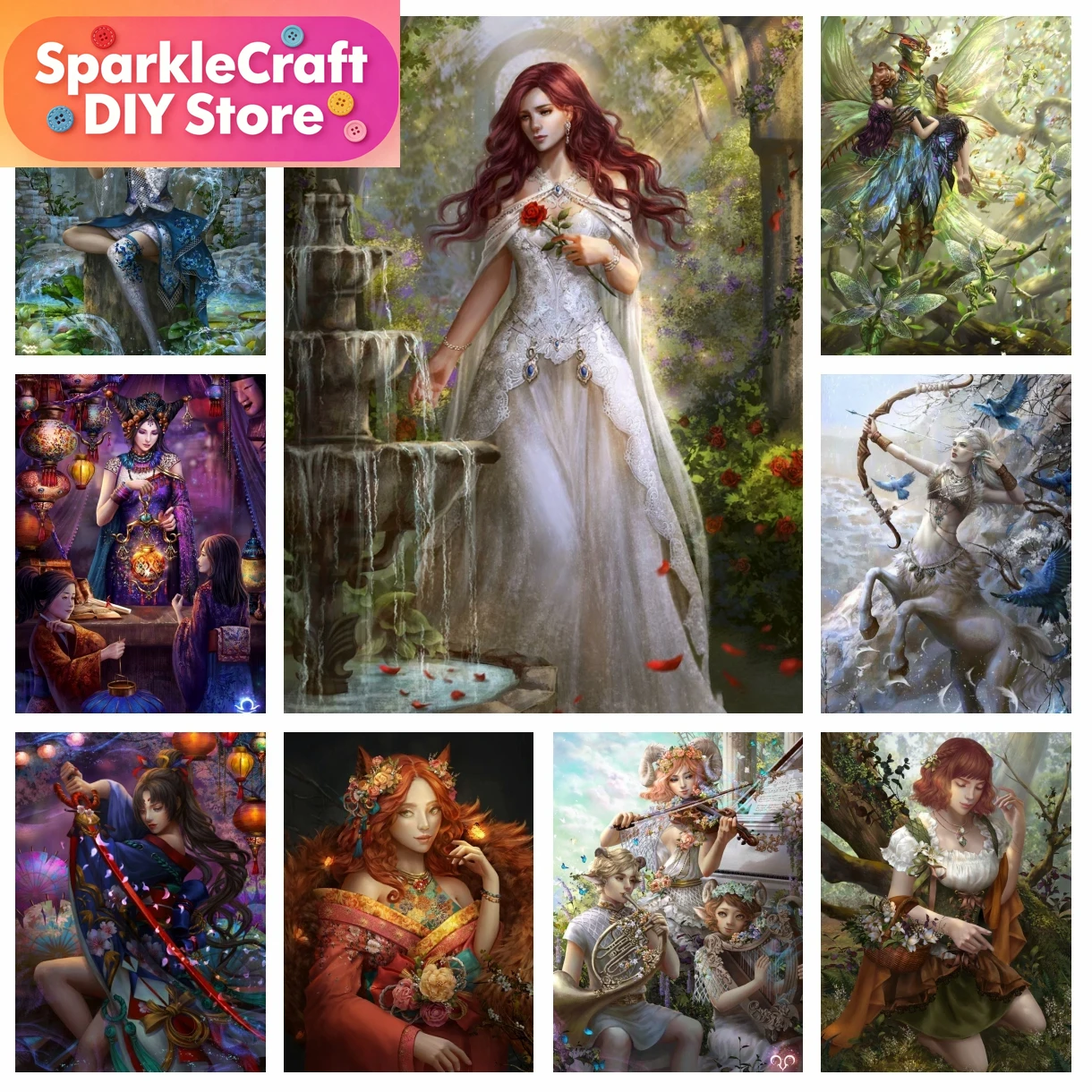 Resin Art Work - 1 Buah Lukisan Berlian Penuh Tanpa