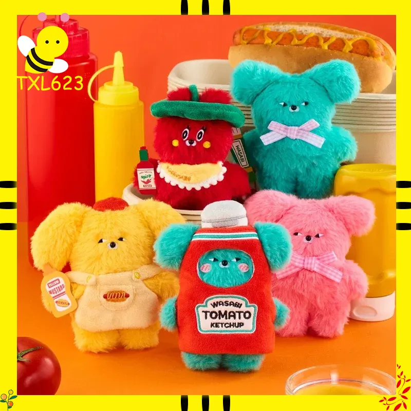 Resin Art Keychain - Botol Saus Mini Rasa Wasabi Bear