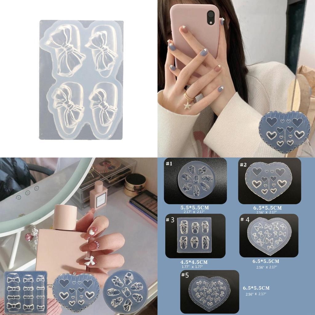 Resin Art Template - Alat Manikur Cetakan Pengecoran Ukiran Kuku