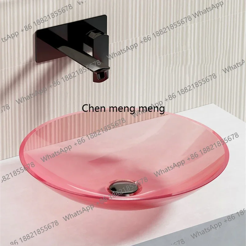 Resin Art On Wood - NQ52 Diskon Besar Wastafel Resin Transparan