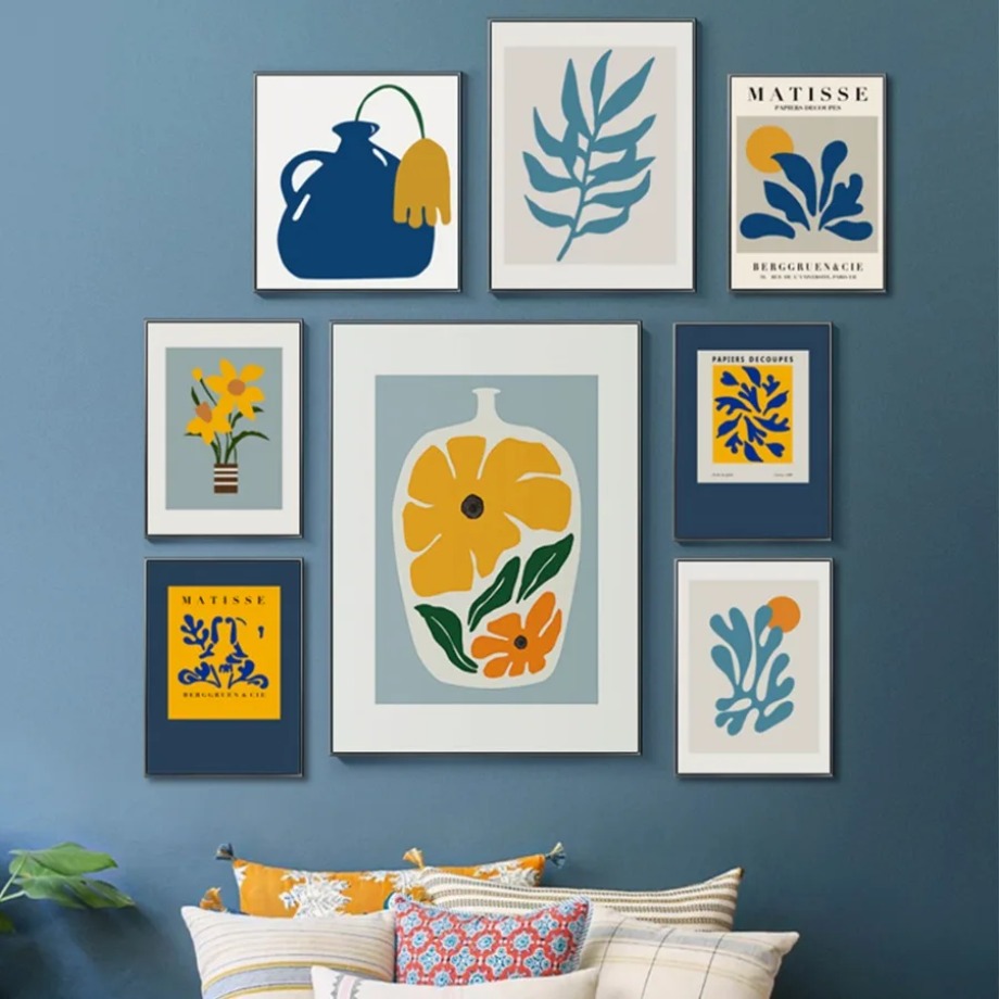 Resin Art Flowers - Poster Henri Matisse Picasso Cetakan Seni