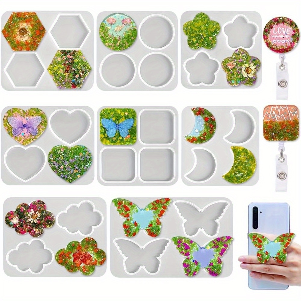 Resin Art Name - Cetakan Silikon Resin DIY Multi-Bentuk Cocok