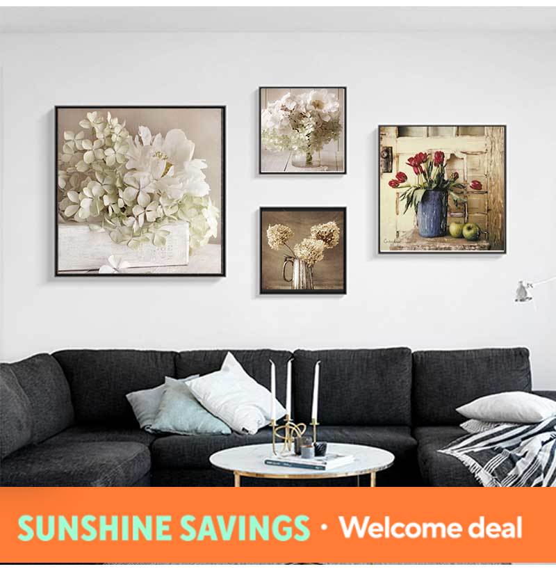 Resin Art Flowers - Poster dan Cetakan Bunga Buah Vintage,