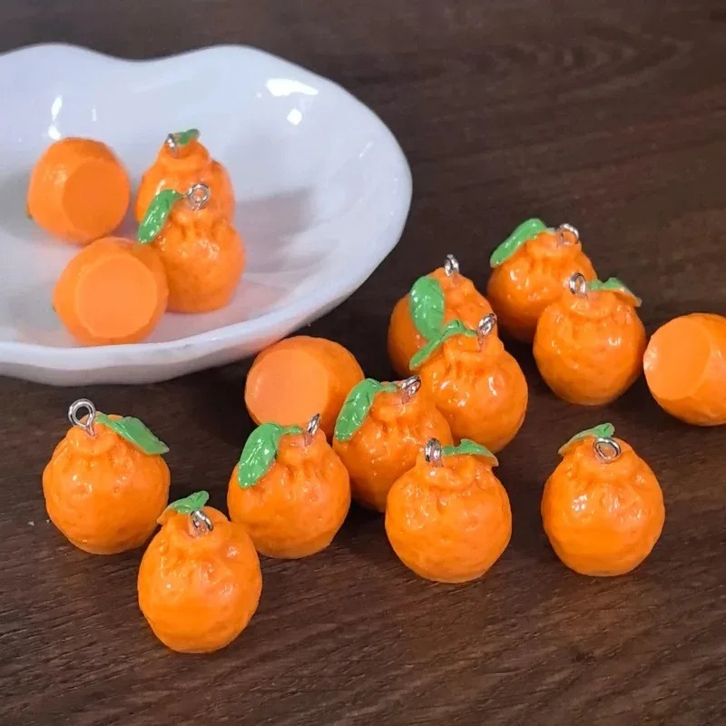Resin Art Keychain - 10 Buah Simulasi 3D Dekopon Ornamen