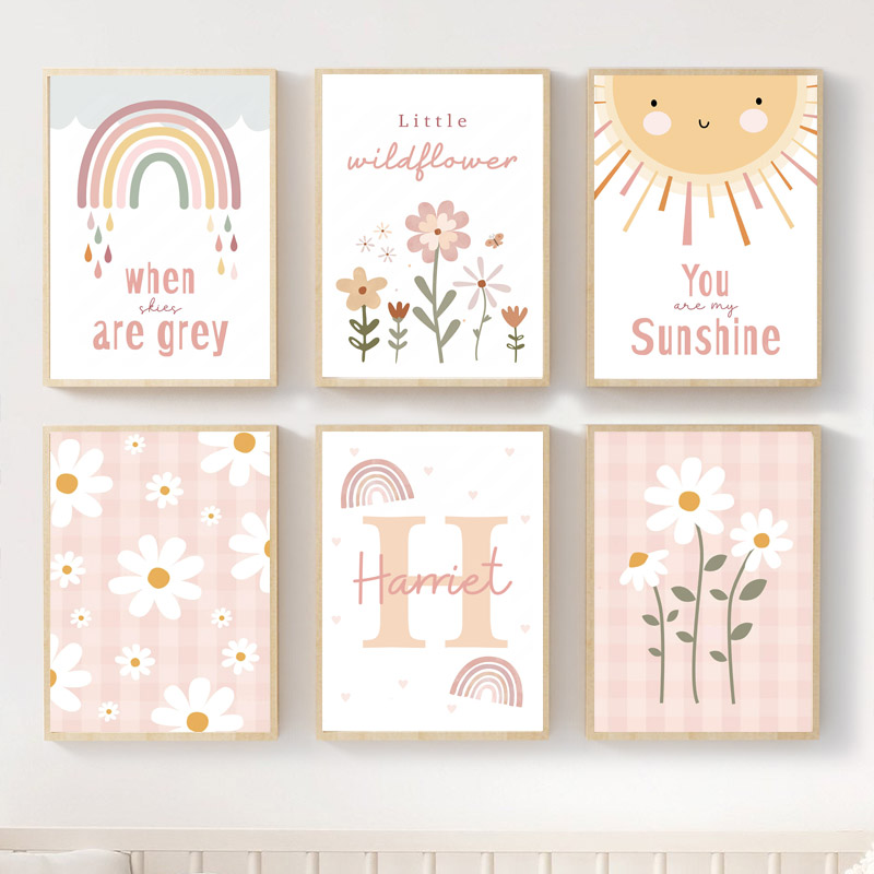 Resin Art Name - Lukisan Berlian Seni Dinding Kamar Anak