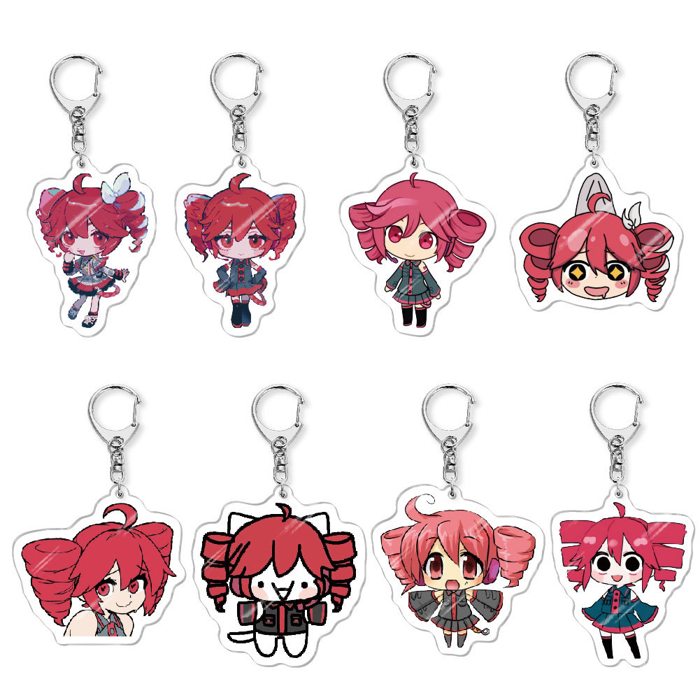 Resin Art Keychain - Kasane Teto ‌ Gantungan Kunci Anime