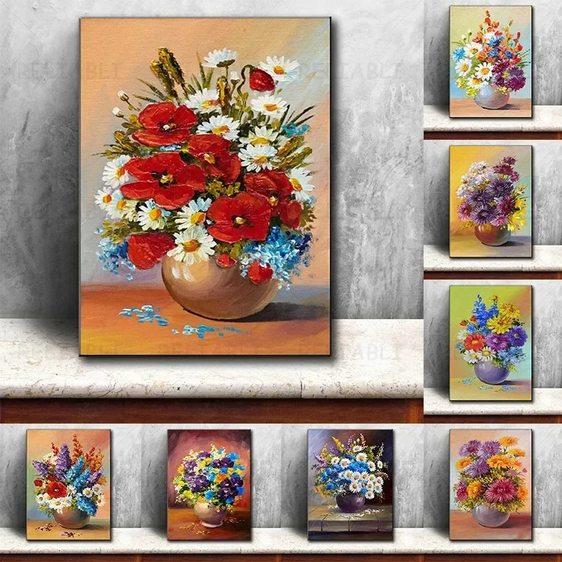 Resin Art Flowers - Poster Lukisan Berlian dan Gambar Seni