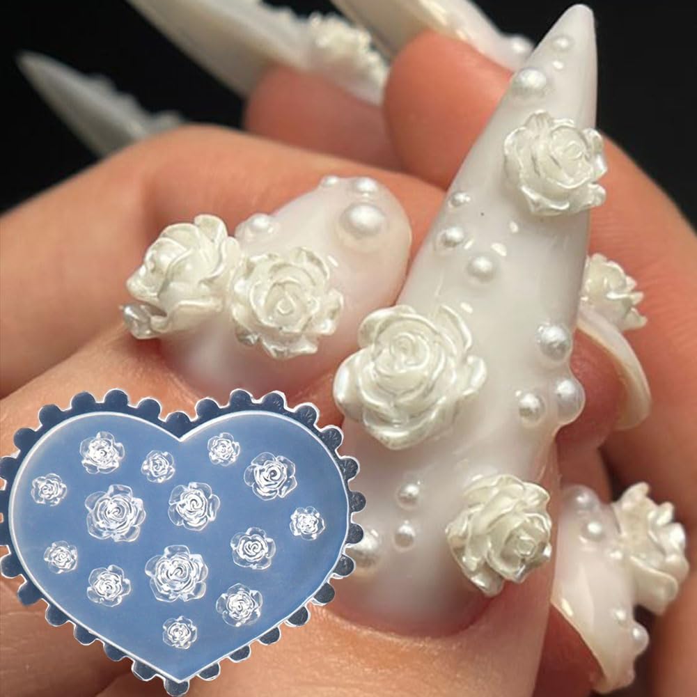 Resin Art Template - Cetakan Kuku Bunga 3D Alat Kuku