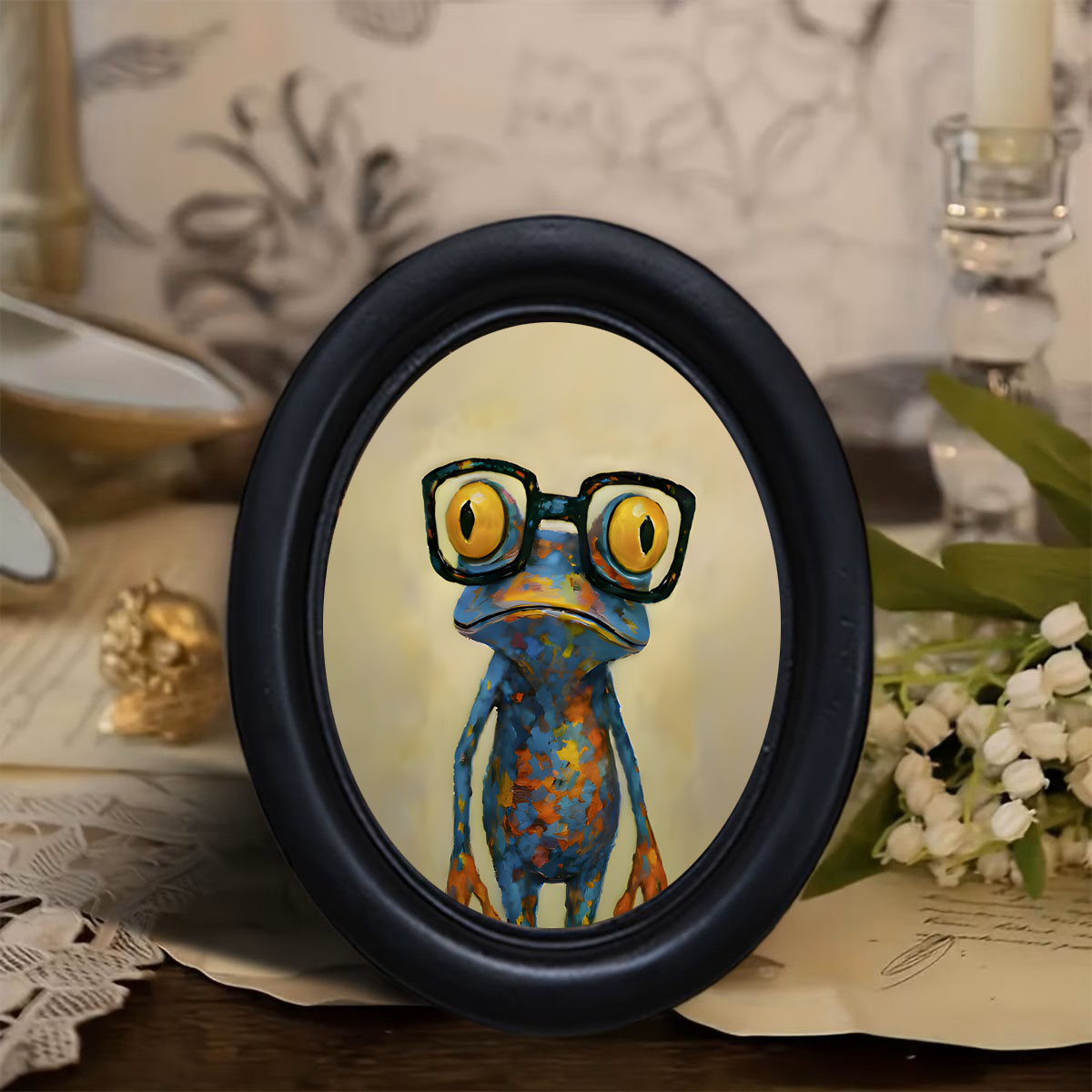Resin Artist - 1 Buah Dekorasi Dinding Bermotif Katak
