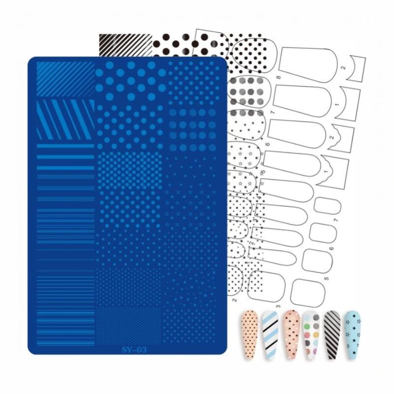 Resin Art Template - Stensil Transfer Seni Kuku Baru yang