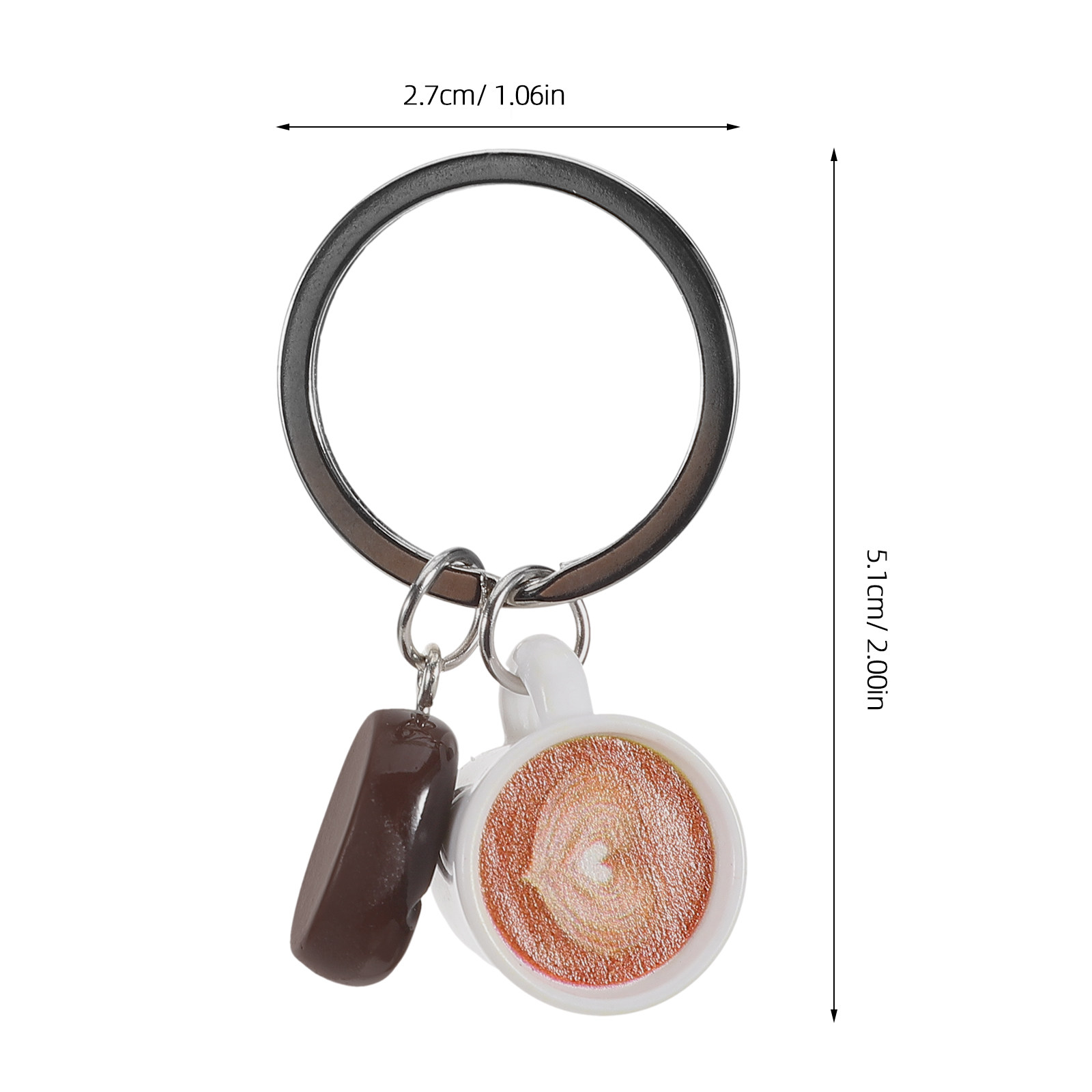 Gantungan Kunci Biji Kopi Desa - Resin Art Keychain Design ulasan dan harga