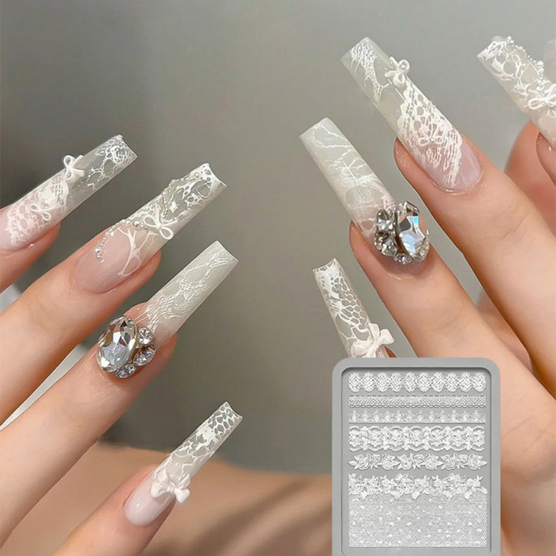 1 Buah Cetakan Kuku Silikon 3D - Resin Art Template ulasan dan harga