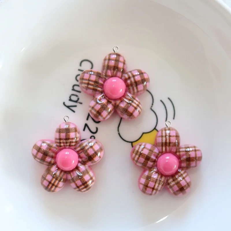 10Pcs Liontin Resin Bunga Mani - Resin Art Keychain ulasan dan harga