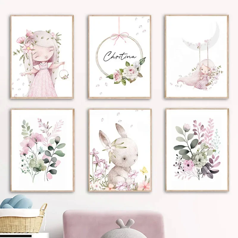 Seni Dinding Estetika Kartun N - Resin Art Name ulasan dan harga