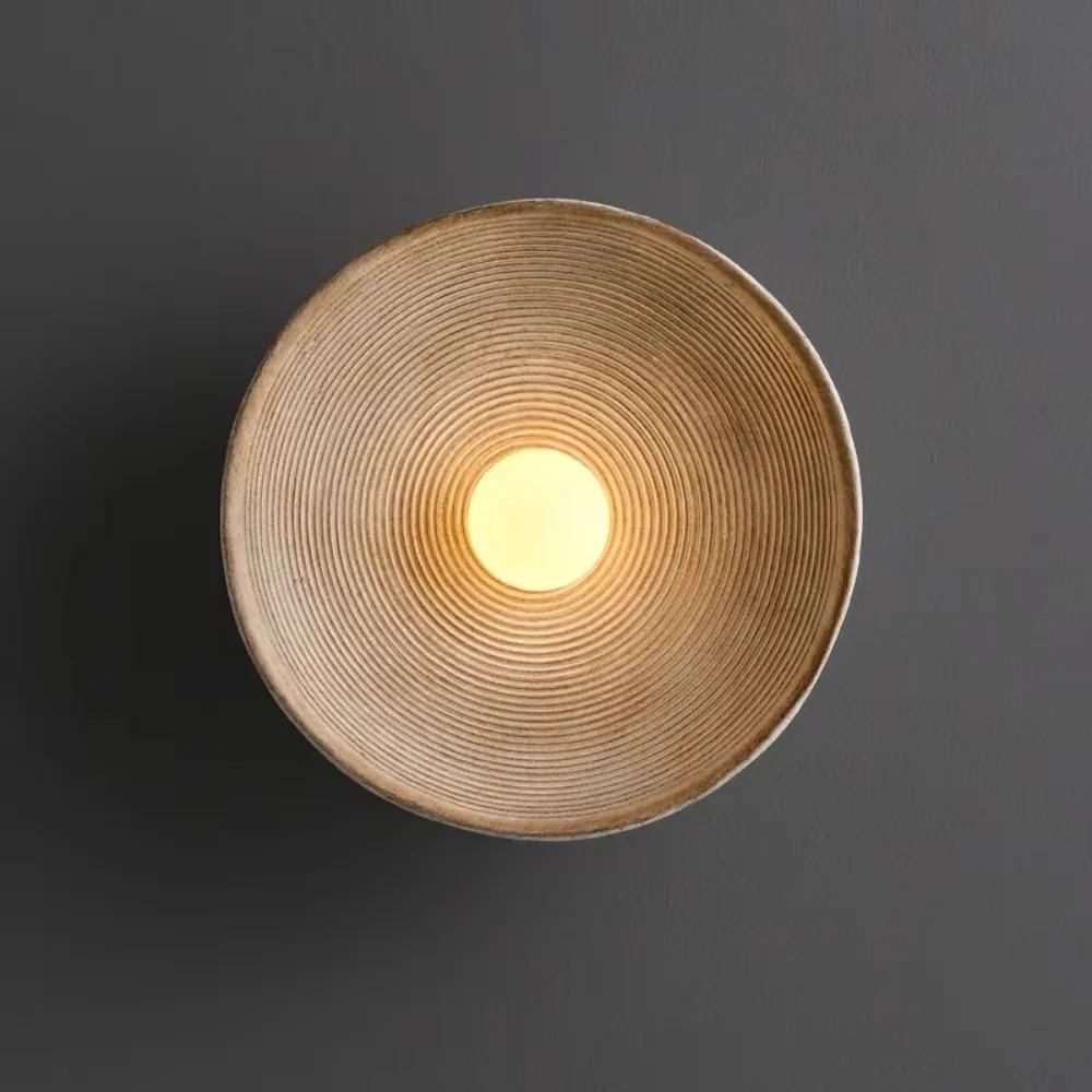 JOYON Lampu Dinding Bulat Wabi - Resin Art On Wood ulasan dan harga