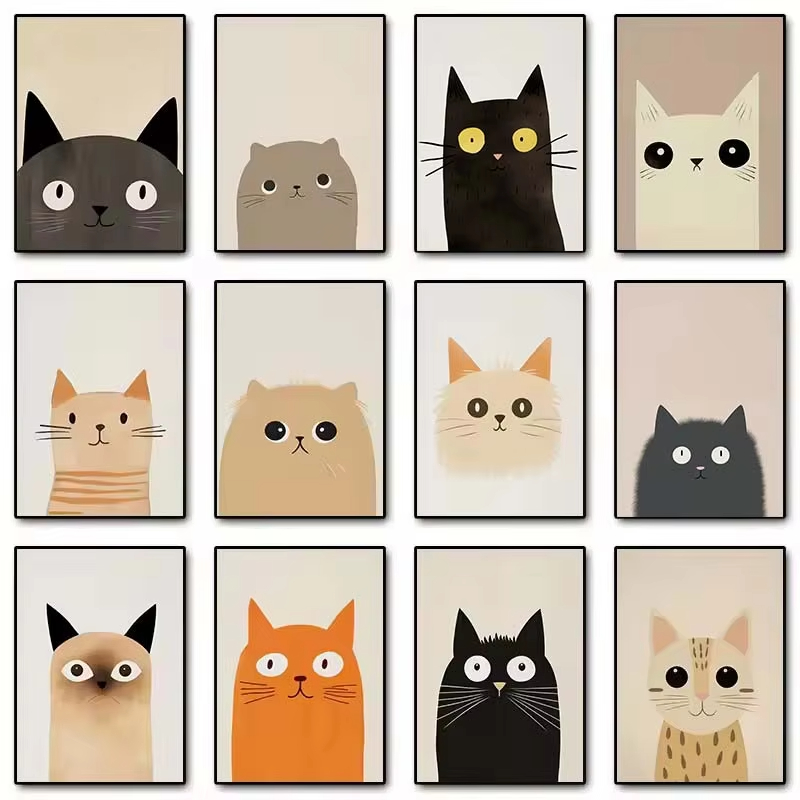 Poster Seni Kucing Lucu Minima - Resin Art For Kids ulasan dan harga