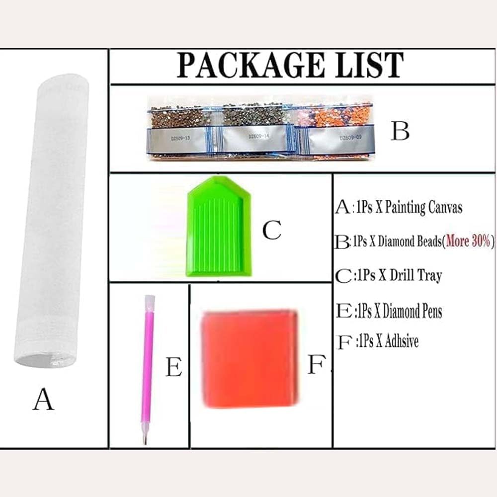 Kit Lukisan Berlian Bentuk Khu - Resin Art And Deco ulasan dan harga