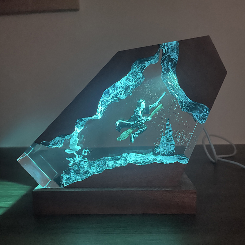 Lampu Resin Kayu Epoxy Penyihi - Resin Artist ulasan dan harga