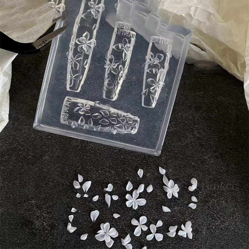 1 Buah Cetakan Kuku Bunga 3D D - Resin Art Template ulasan dan harga
