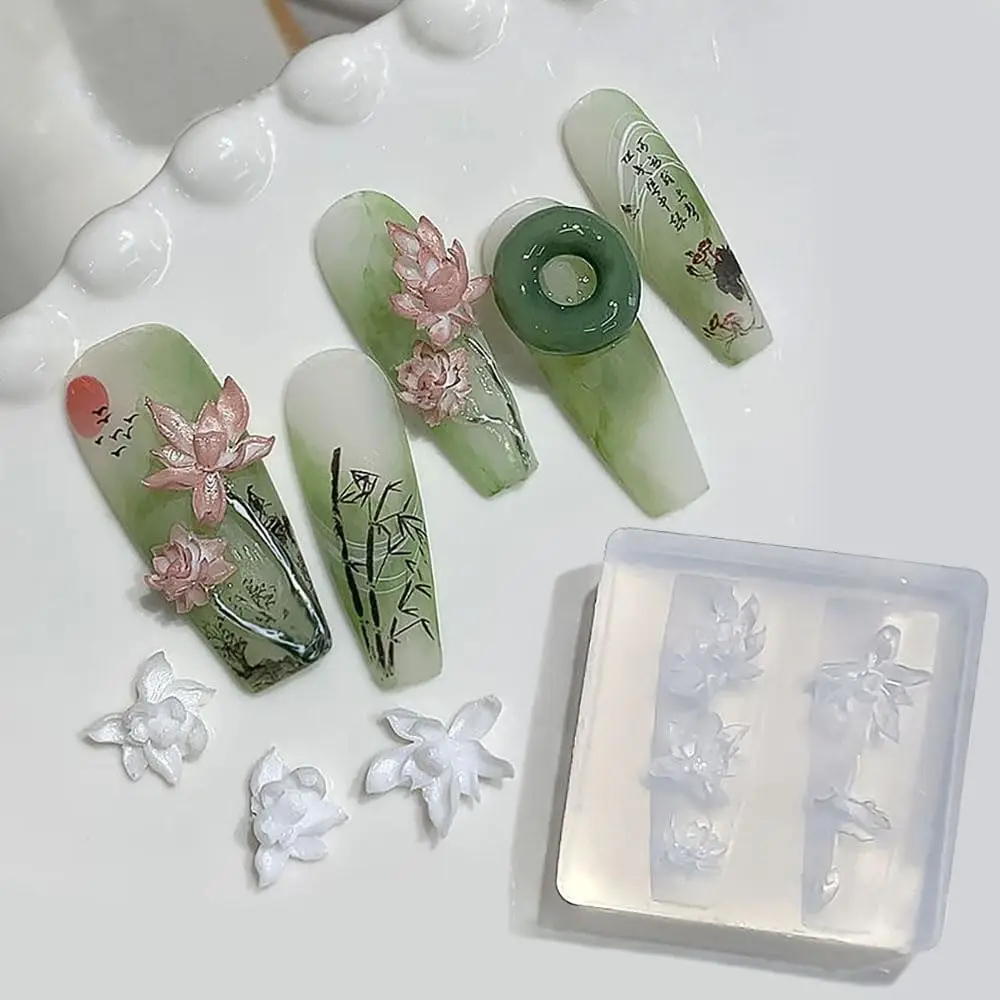 Cetakan Silikon Desain Kuku Du - Resin Art Template ulasan dan harga