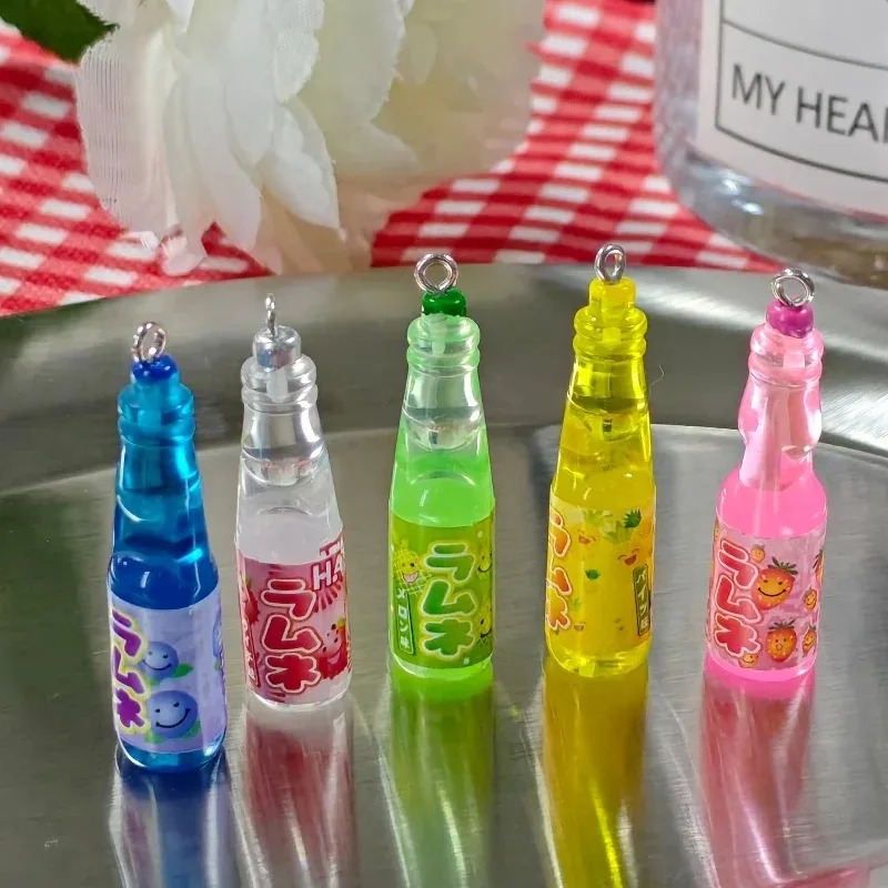 10 Buah Liontin Resin Botol So - Resin Art Keychain ulasan dan harga