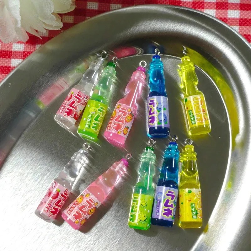 10 Buah Liontin Resin Botol So - Resin Art Keychain ulasan dan harga