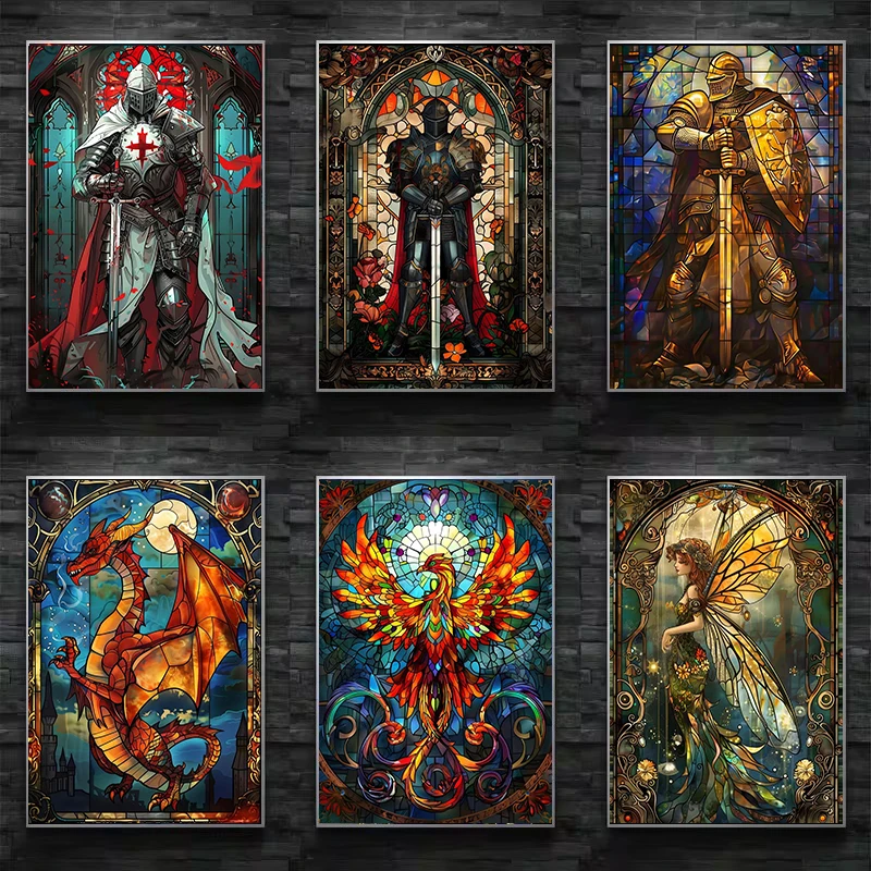 Poster Kaca Patri Fantasi Ceta - Resin Art And Deco ulasan dan harga