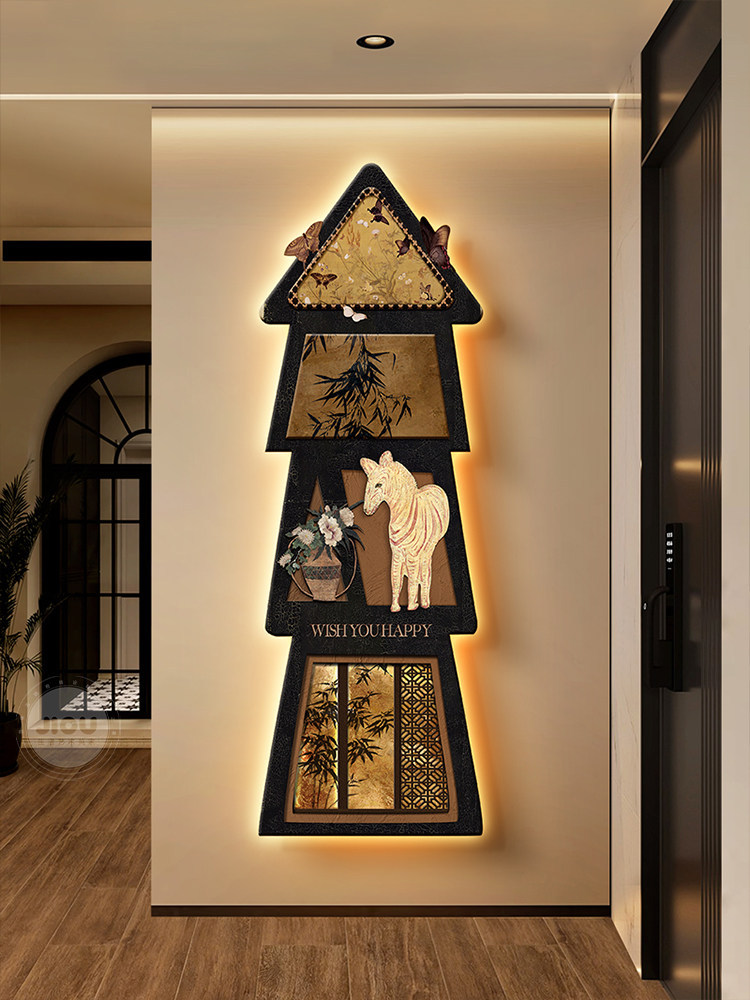 Lukisan Dekoratif Pintu Masuk  - Resin Art On Wood ulasan dan harga