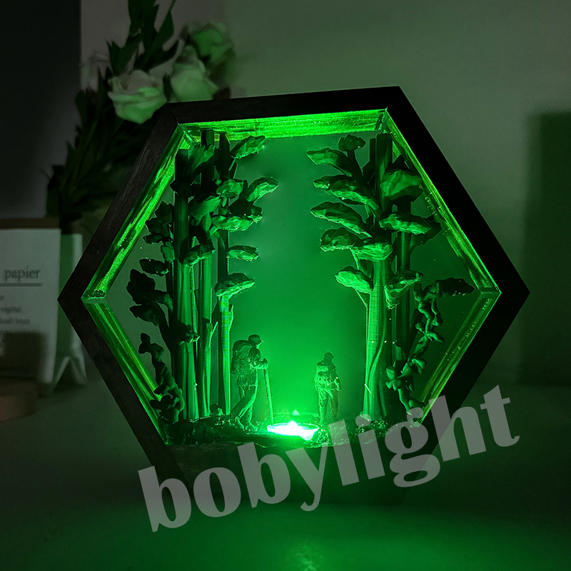 Lampu Resin Figur Pendaki Huta - Resin Artist ulasan dan harga