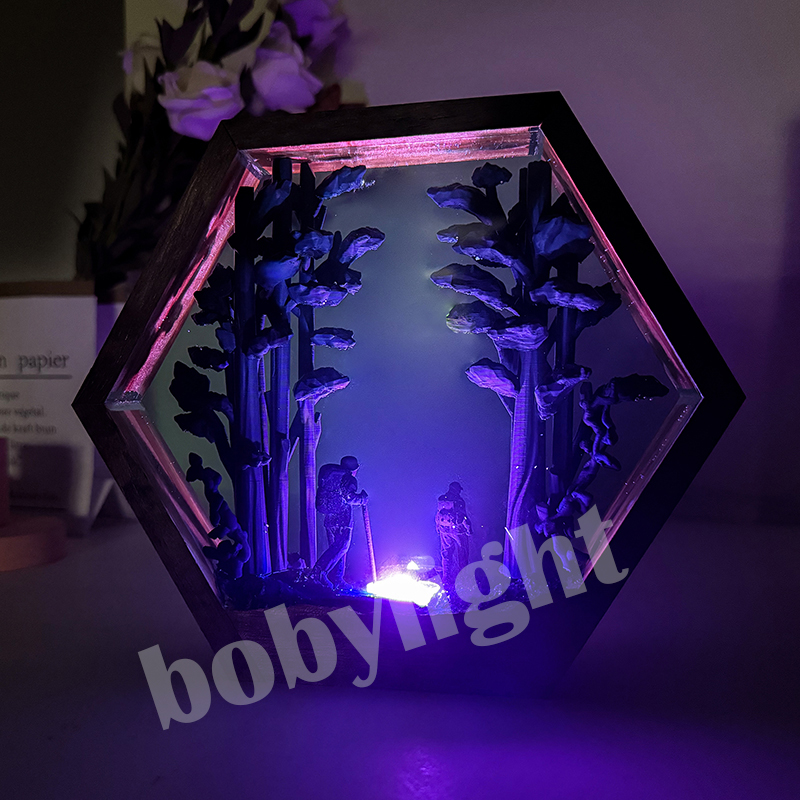 Lampu Resin Figur Pendaki Huta - Resin Artist ulasan dan harga