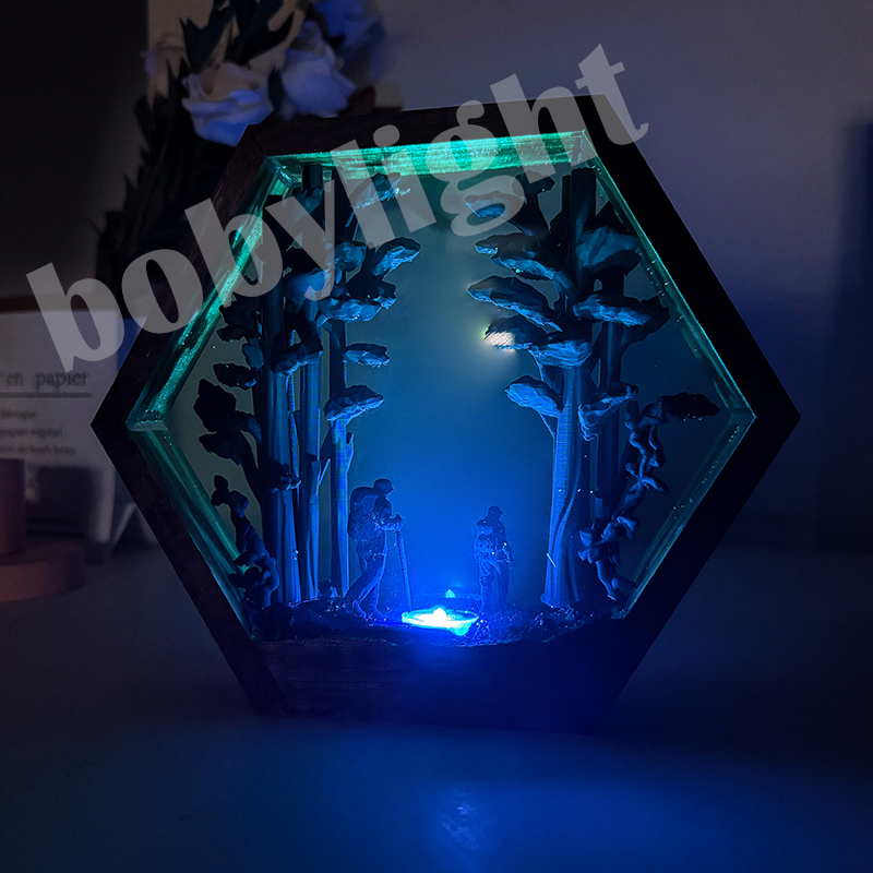 Lampu Resin Figur Pendaki Huta - Resin Artist ulasan dan harga