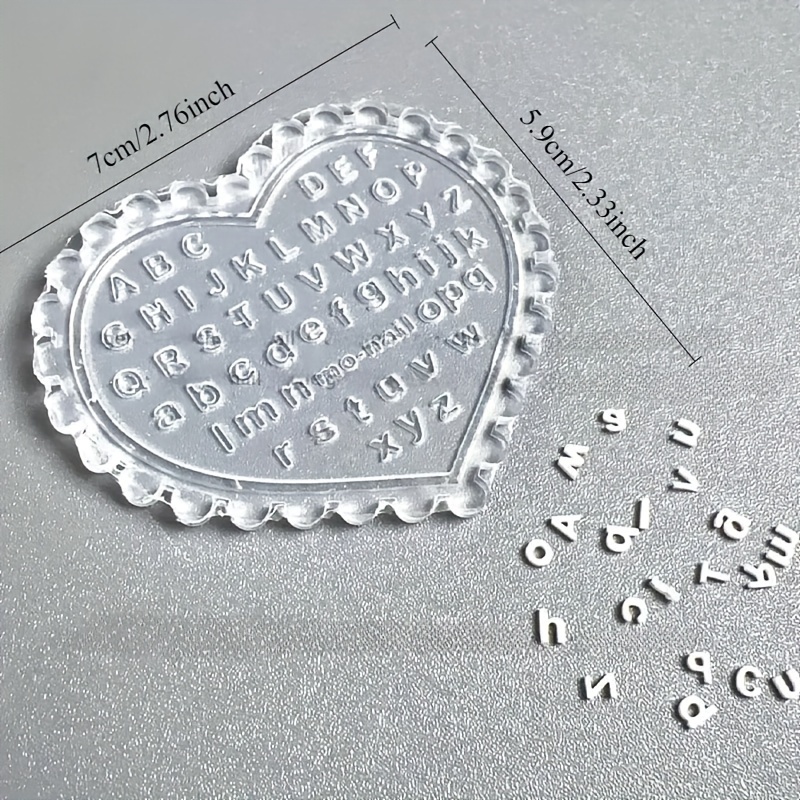 1 Buah Cetakan Huruf Seni Kuku - Resin Art Template ulasan dan harga