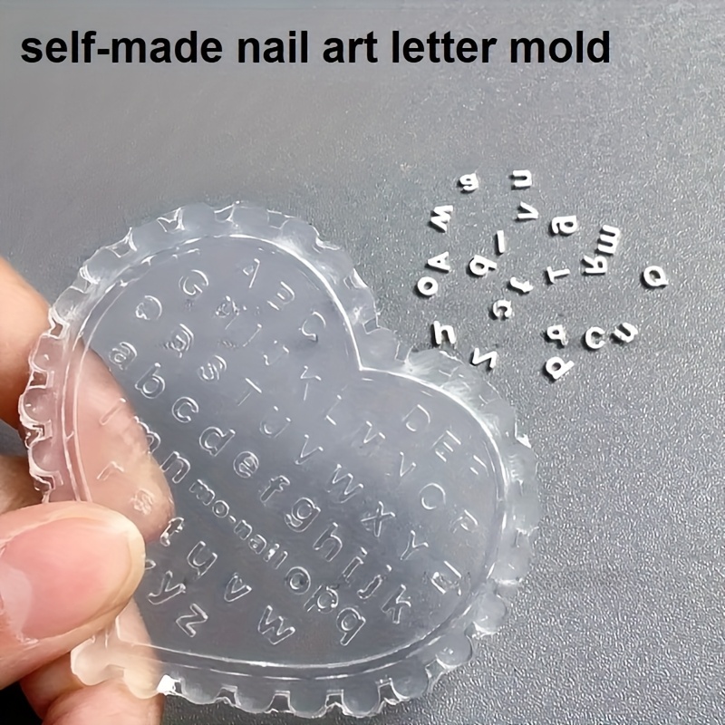 1 Buah Cetakan Huruf Seni Kuku - Resin Art Template ulasan dan harga