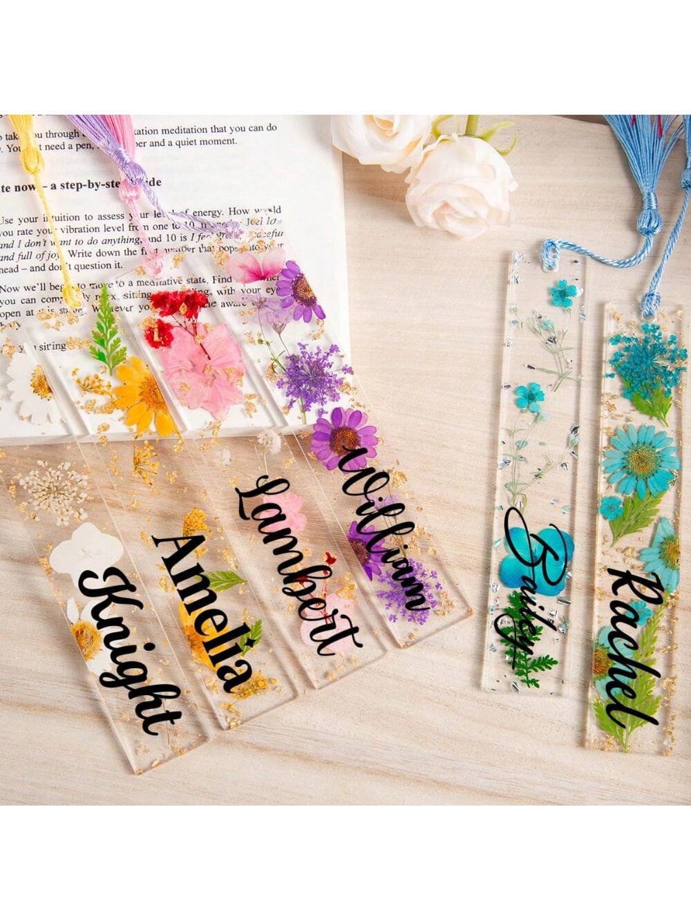 1 Buah Pembatas Buku Resin Bun - Resin Art Name ulasan dan harga