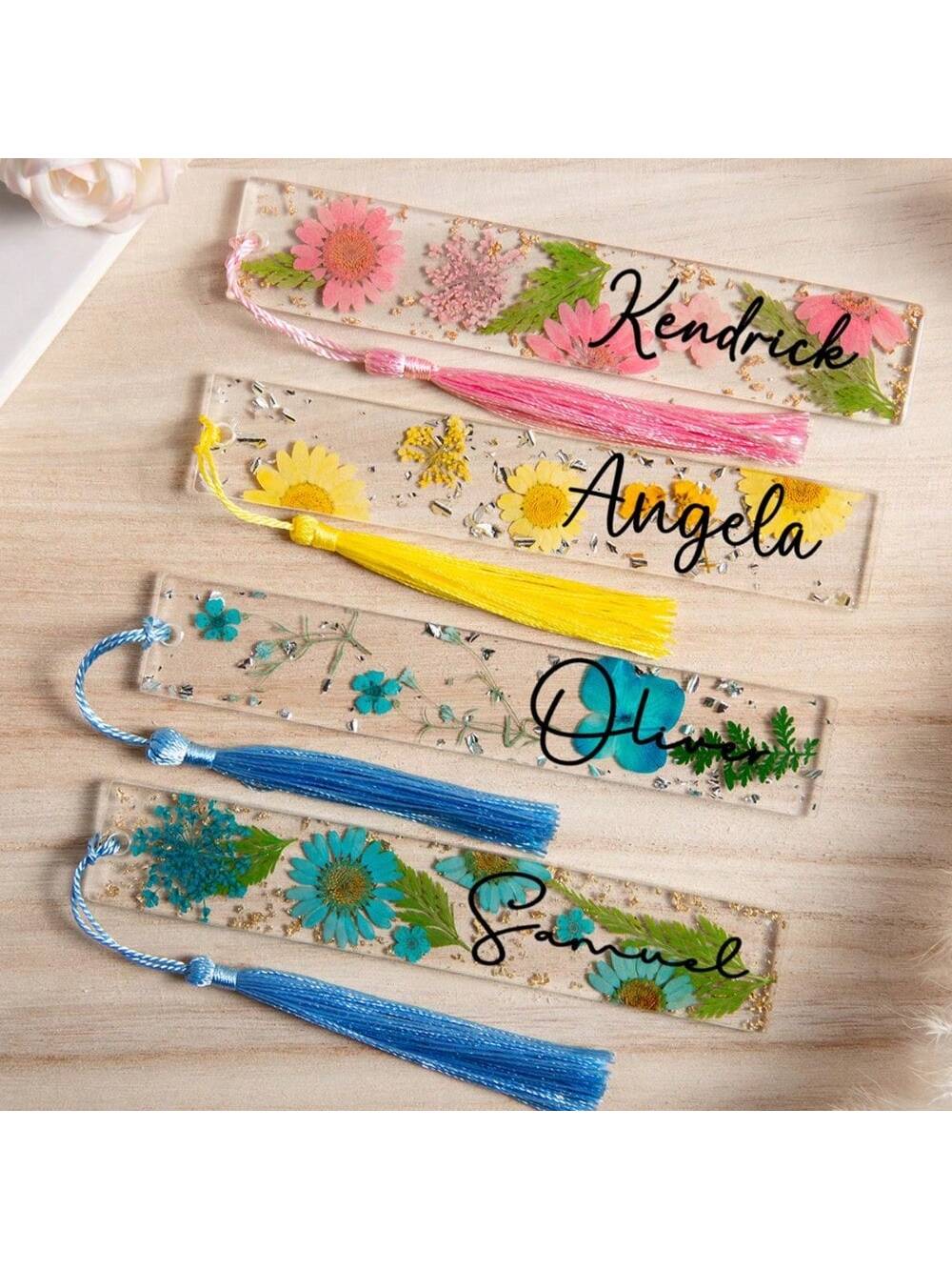1 Buah Pembatas Buku Resin Bun - Resin Art Name ulasan dan harga