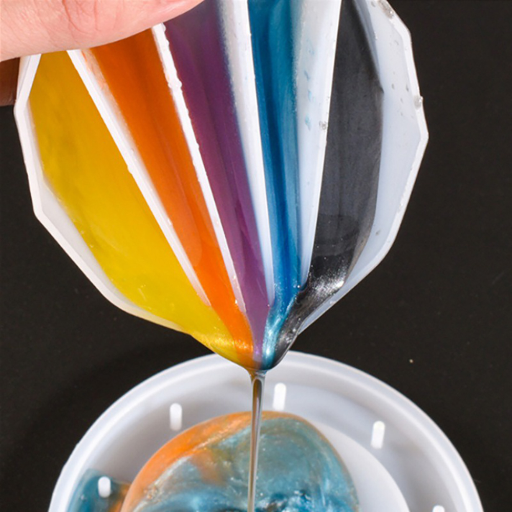 2/3/4/5 grid silikon Split Cup - Resin Artist ulasan dan harga