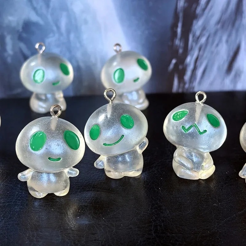 7 Buah Liontin Resin Alien Men - Resin Art Keychain ulasan dan harga