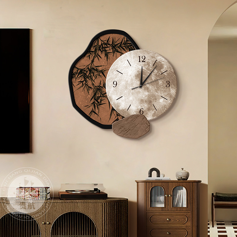 Jam dinding ruang tamu bergaya - Resin Art On Wood ulasan dan harga