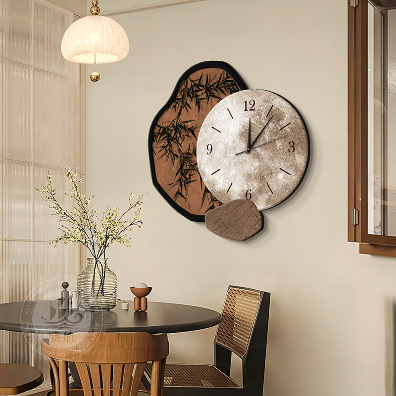 Jam dinding ruang tamu bergaya - Resin Art On Wood ulasan dan harga