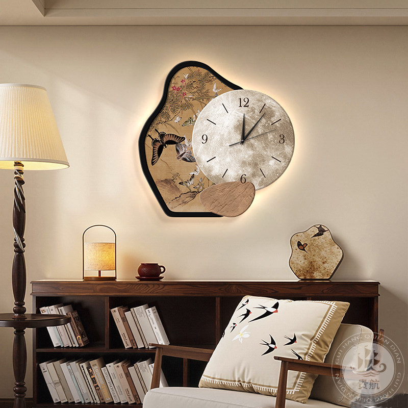 Jam dinding ruang tamu bergaya - Resin Art On Wood ulasan dan harga