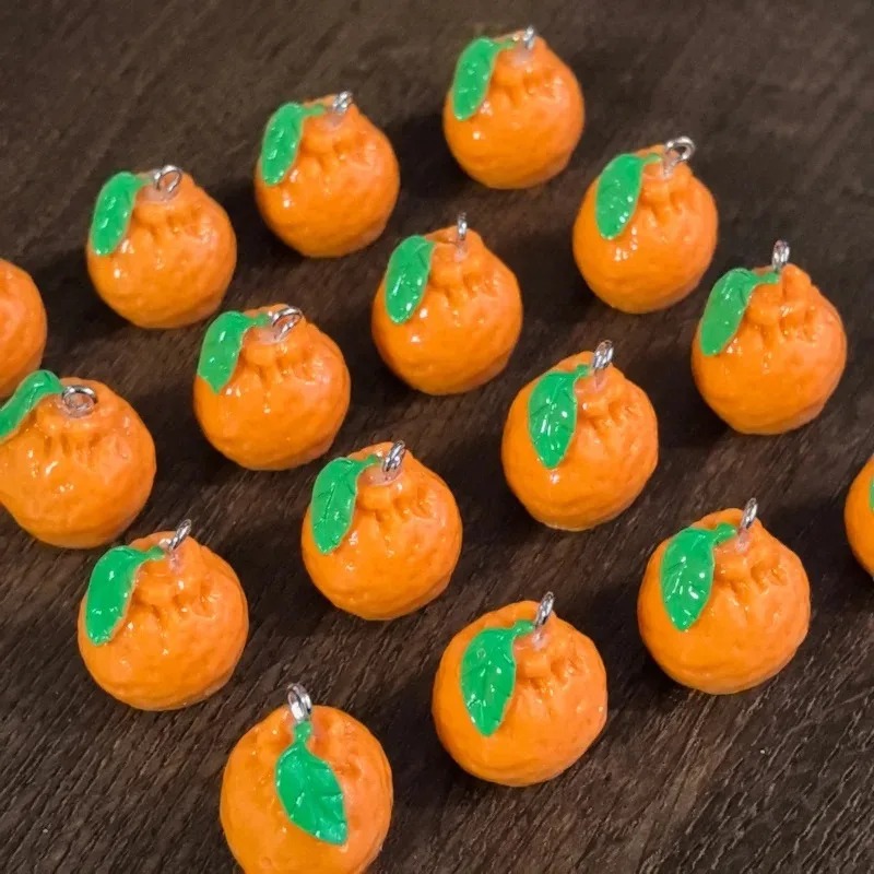 10 Buah Simulasi 3D Dekopon Or - Resin Art Keychain ulasan dan harga