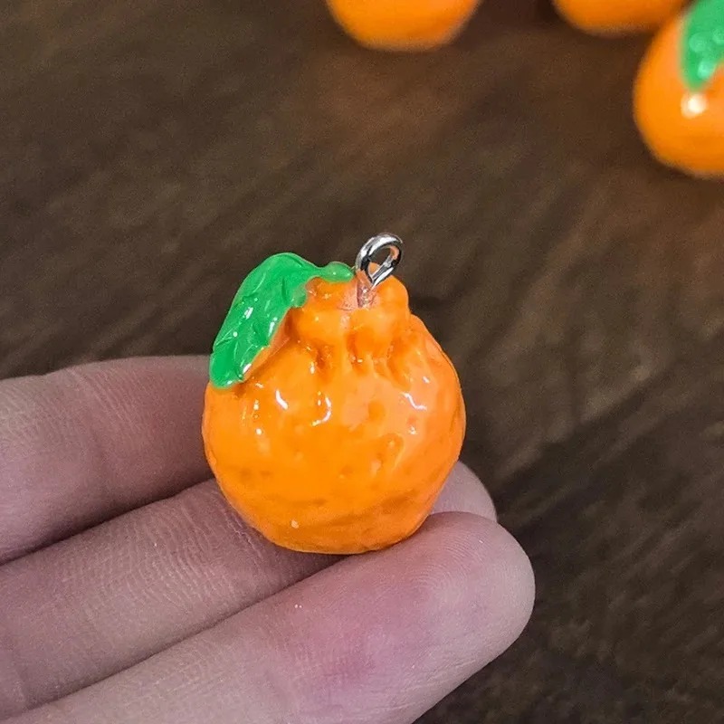 10 Buah Simulasi 3D Dekopon Or - Resin Art Keychain ulasan dan harga