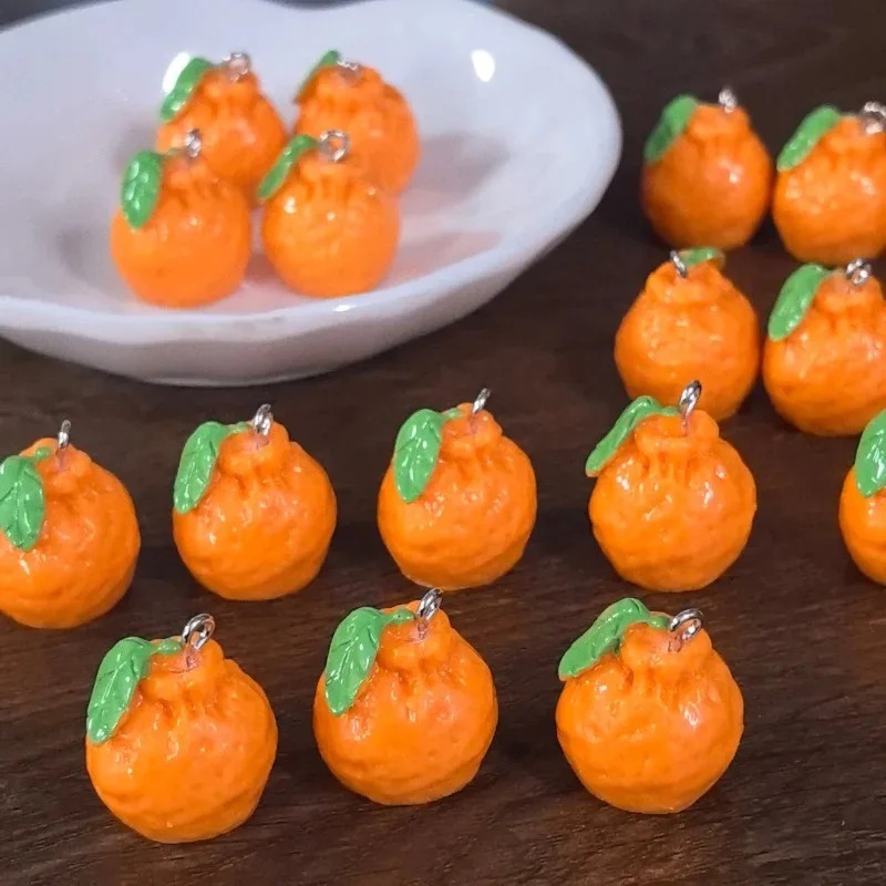 10 Buah Simulasi 3D Dekopon Or - Resin Art Keychain ulasan dan harga
