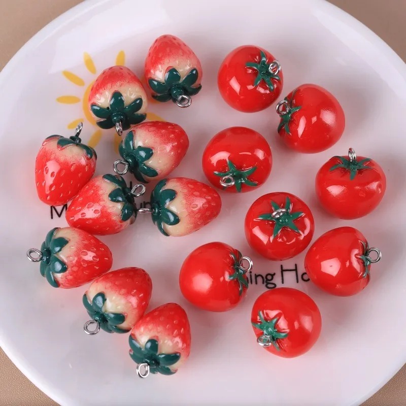 10 Buah Liontin Buah Mini 3D R - Resin Art Diy ulasan dan harga