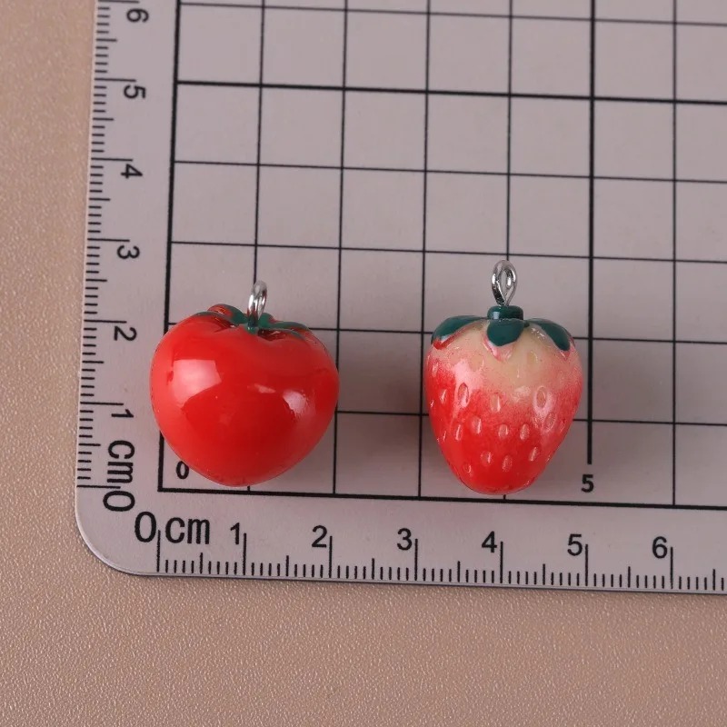 10 Buah Liontin Buah Mini 3D R - Resin Art Diy ulasan dan harga