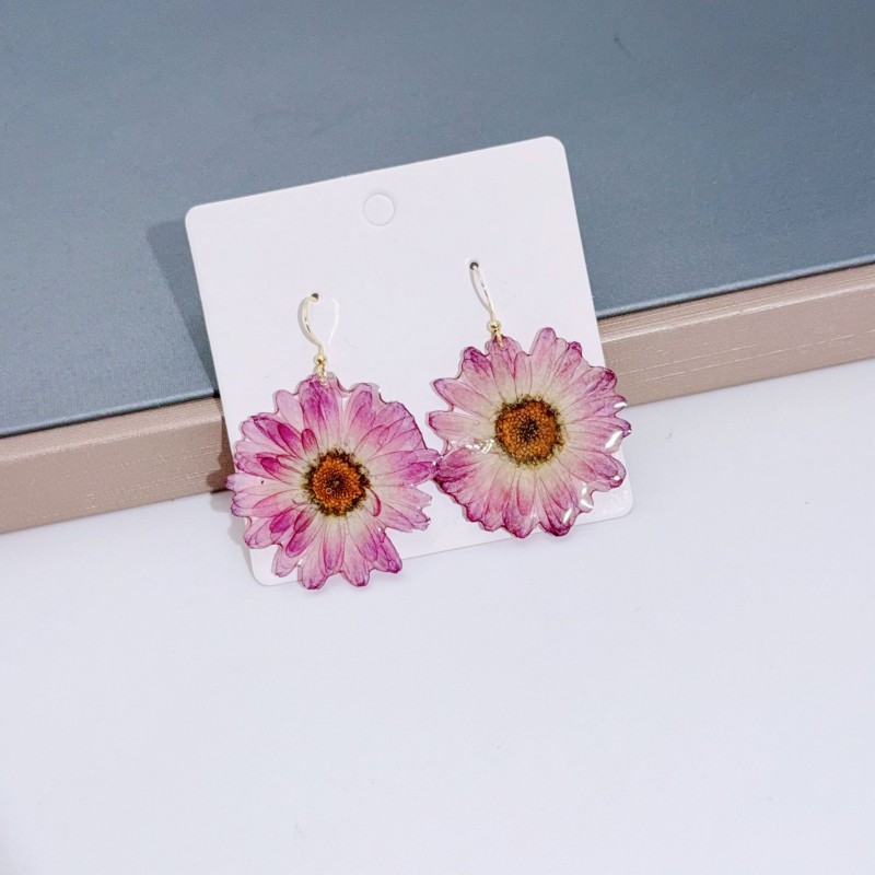 Anting Resin Epoksi Seri Bunga - Dried Flower Pressed ulasan dan harga