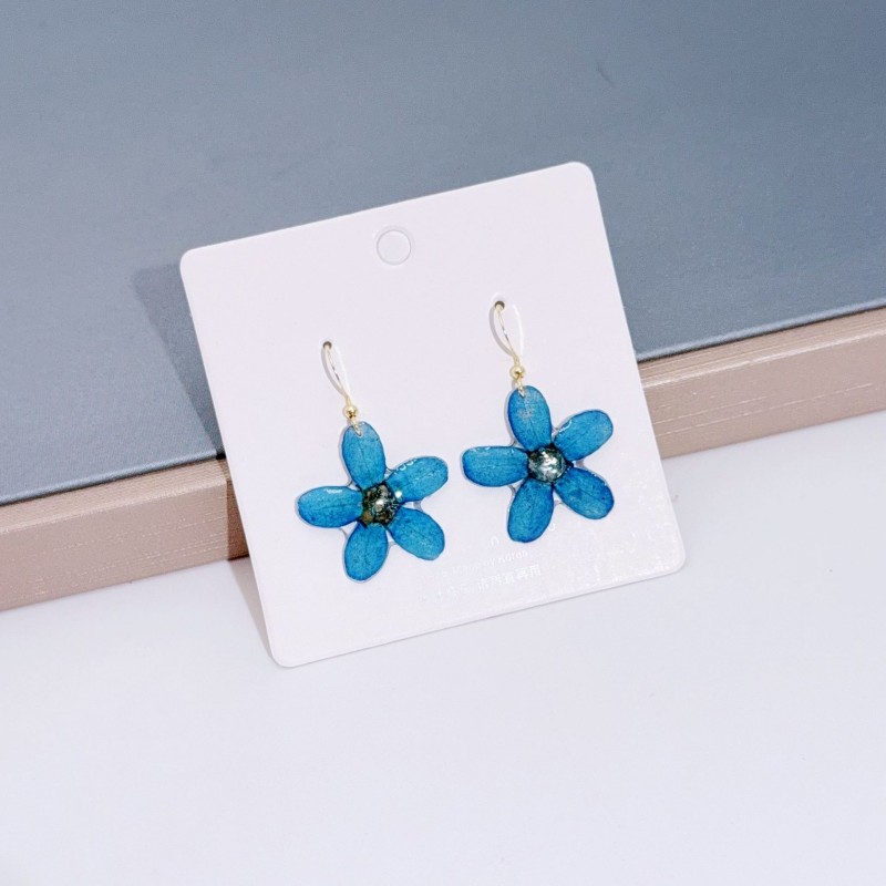 Anting Resin Epoksi Seri Bunga - Dried Flower Pressed ulasan dan harga