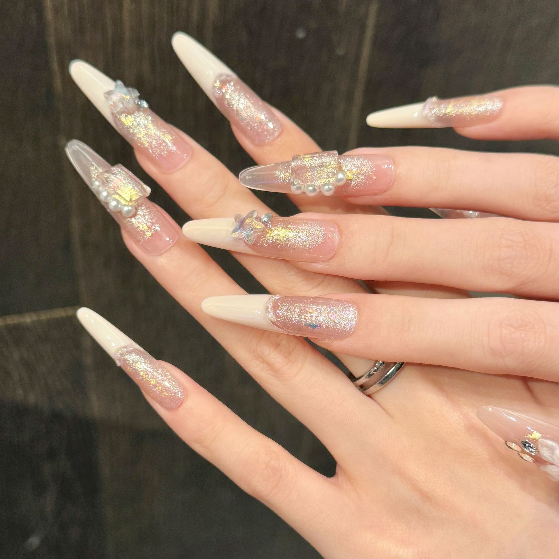 10 Buah Seni Kuku Stiletto Bua - Resin Art Flowers ulasan dan harga